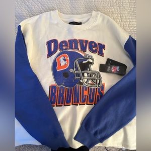 NWT Junk Food Broncos Sweatshirt